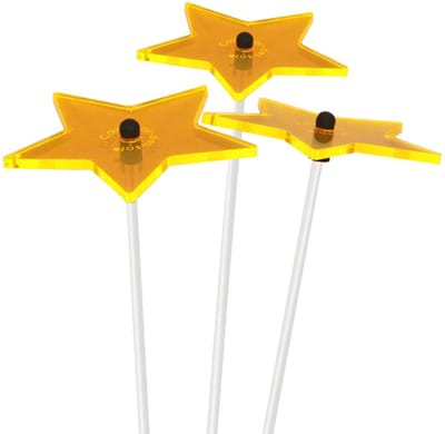 Cazador Del Sol Zonnevangers ster Ø080mm x 26cm Geel Set3