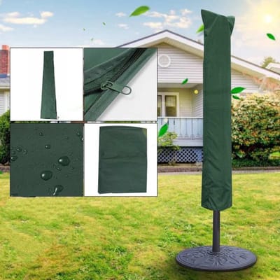 Parasolhoes - Beschermhoes Tuinparasol - Parasol Beschermen - Waterdicht Met Ritssluiting - 190x96cm - Groen