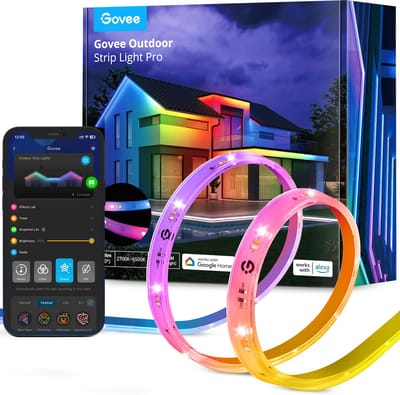 Govee slimme buiten ledstrip - 10 meter IP65 - RGBICWW - app-bediening - Alexa/Google