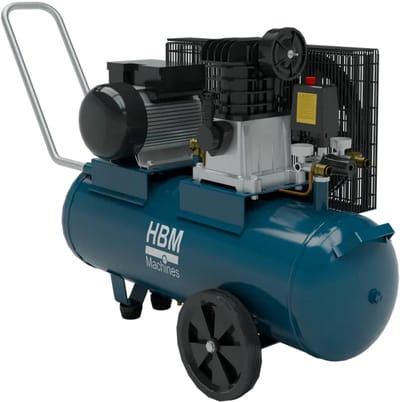 Snaaraangedreven compressor 50 liter