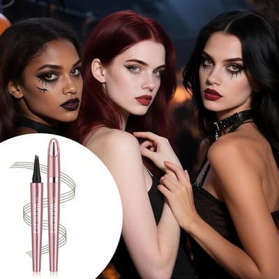 Langdurige Microblading Wenkbrauwpen voor Natuurlijke en Gedefinieerde Wenkbrauwen - 2 Stuks Donkerbruin, Waterproof en 3D Effect voor Perfecte Make-up