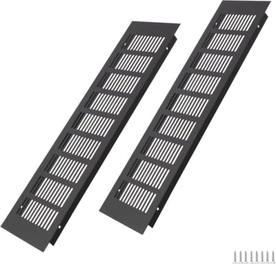 Aluminium Ventilatierooster 400 x 100 mm voor Kasten en Deuren | Efficiënte Ventilatie
