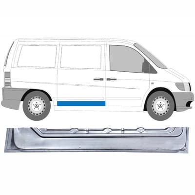 Schuifdeur reparatiepaneel binnen voor Mercedes Vito I W638 1996-2003 / Rechts