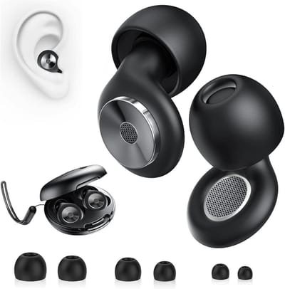 Oordopjes voor slapen - Noise cancelling doppen - Rust vinden - 45 dB geluidsreductie - Set van 4 - Zwart
