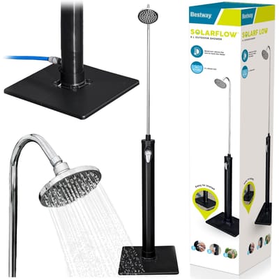 Bestway – 58694/24 – Buiten solar douche – 8 L – Zwarte tank