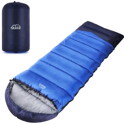 Sac de couchage d'hiver ultraléger avec sac de rangement pour randonnée et camping