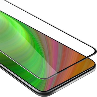 Cadorabo Screenprotector geschikt voor Huawei P SMART Z / Y9 PRIME 2019 / Enjoy 10 PLUS Volledig scherm pantserfolie Beschermfolie in TRANSPARANT met ZWART - Gehard (Tempered) display beschermglas in 9H hardheid met 3D Touch