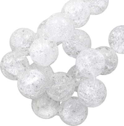 Bergkristal Kwarts Crackle Kralen (8 mm) 45 Stuks