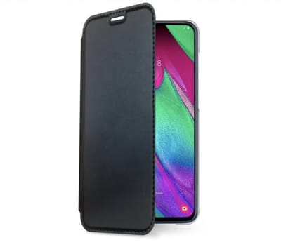 Samsung A50 hoesje zwart - Bookcase Samsung Galaxy A50 hoesje met ruimte voor pasjes - Zwart