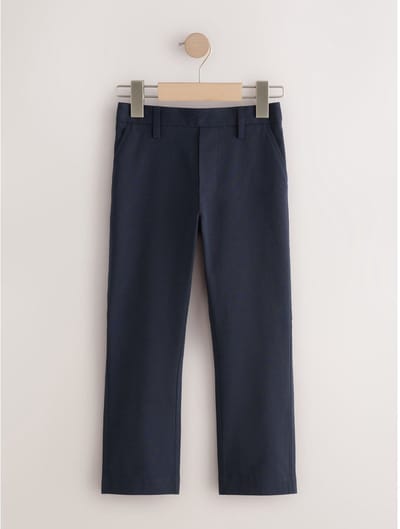 Next - Jongens - Formele skinny schoolbroeken met stretchy elastische tailleband - Blauw