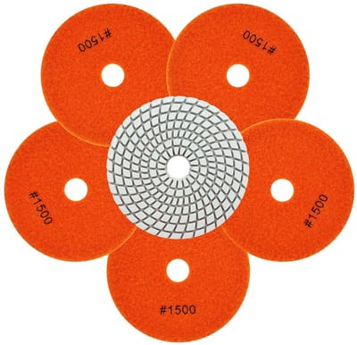 Diamant polijstschijven - Schuurschijven set - Natte steenbewerking - Extra fijne korrel - 100 mm