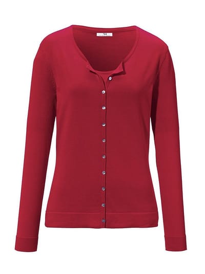 Twinset 100% katoen Van Peter Hahn rood