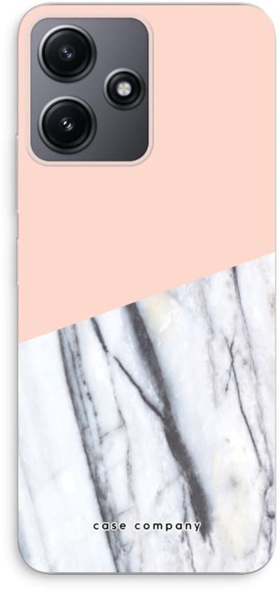 Case Company® - Hoesje geschikt voor Xiaomi Redmi 12 hoesje - A touch of peach - Soft Cover Telefoonhoesje - Bescherming aan alle Kanten en Schermrand