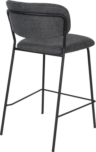 ANLI STYLE Counter Stool Jolien Black/Dark Grey