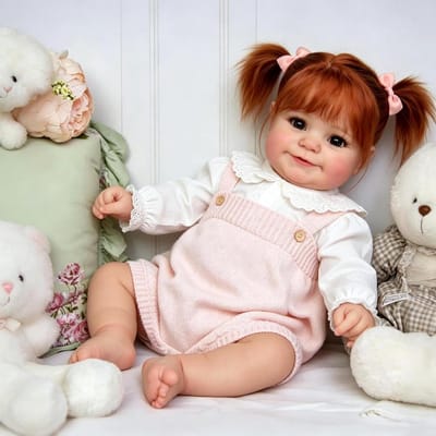 Babypop Siliconen - Levensechte pop - Kind Ontwikkeling - Volledig Lichaam - 50 cm - Roze Kleding