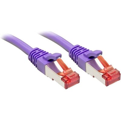 LINDY 47830 RJ45 Netwerkkabel, patchkabel CAT 6 S/FTP 20.00 m Violet Afscherming gevlochten 1 stuk(s)