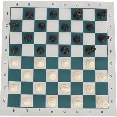 Internationale Standaard Schakspel Set Competitie Grote Plastic Schakset met Schaakbord black