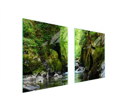 TMK ArtDeko - Beschermplaat van glas - 85x52 cm - Hittebestendig - Kleurrijk Ontwerp