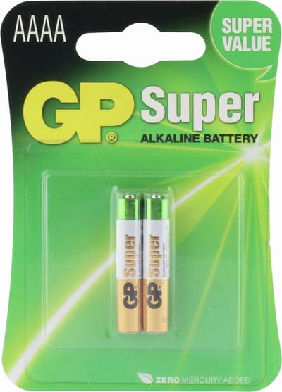 GP Super Alkaline AAAA batterijen - 2 stuks