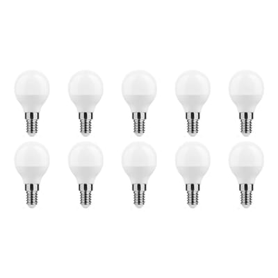 Technik E14 LED Lamp 4.9W - 470lm - 4000K - Neutraal Wit - LED Globe Mini P45 - Vervangt 40W Halogeen Gloeilamp - 10 stuks