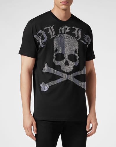 T-Shirt Ronde Hals Gothic Plein