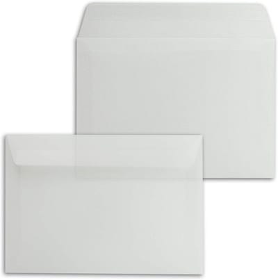 Transparante Enveloppen - Doorzichtige Enveloppen - Uitnodigingen Versturen - Mat Papier - DIN C5 162x229mm - Melkachtig Wit