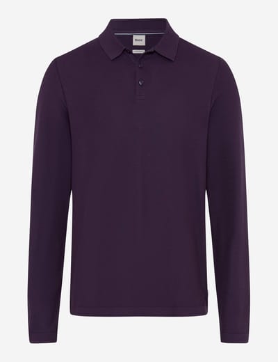 Brax Heren Poloshirt  Style PRINCETON plum, donkerpaars, maat M