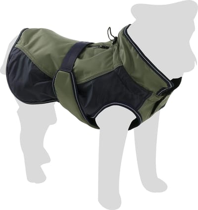 Flamingo Hondenjas Eisberg Groen/ Donkerblauw Winterjas 30cm