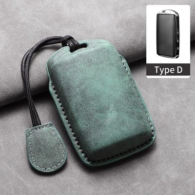 Voor Mazda 3 Axela Sledeksel Cx5 Cx4 Attila Cx50 Travel Cx30 Leer Auto Sleutelhouder Deksel Flip Flop Sleutelhanger Auto Accessoires gray