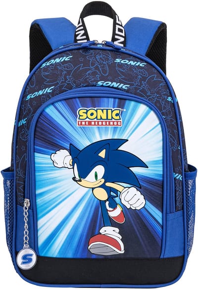 Sonic the Hedgehog Rugzak – Schooltas Kind – Blauw & Zwart – 37 cm