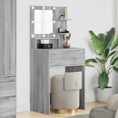 vidaXL - Slaapkamer - Toilet - Tafels - Grijs - Sonoma - 60 - x - 39,5 - x - 135 - cm