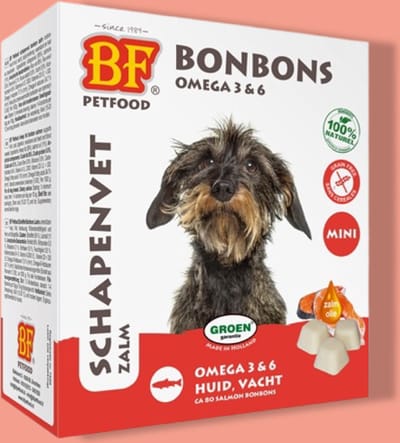 Biofood - Schapenvet Mini Bonbons Zalm 2 x 80 stuks