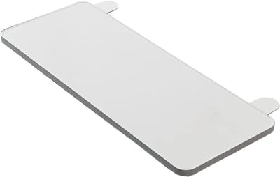 Bureauverlengingstablet - Toetsenbordlade - Bureau organiseren - Stansvrije klemmen - 75 x 25 cm - Wit