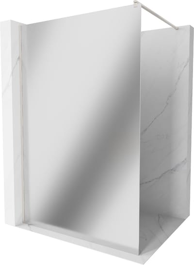 Mexen Kioto douchewand Walk-in 70 x 200 , spiegel 8 mm, geborsteld nikkel - 800-070-101-97-50