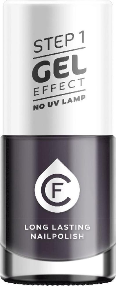 Cosmetica Fanatica - Gel Effect Nagellak - Koel Paarsgrijs - 1 flesje met 11 ml. inhoud - Geen lamp nodig