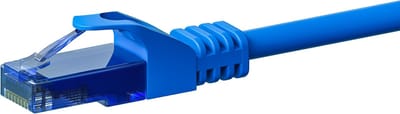 Danicom UTP CAT6a patchkabel - 0,25 meter blauw - 100% koper - netwerkkabel - internetkabel - UTP kabel - RJ45 - 10000 mbit/s