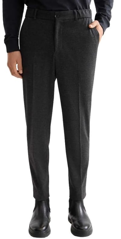 Scotch & Soda Finch Tailored Jersey Regular Tapered Jogger Broek Zwart 33 / 32 Man