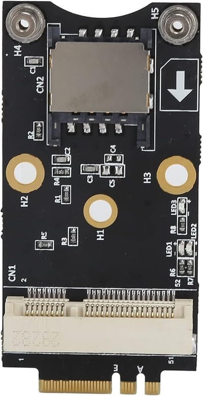 M.2 Key A/E naar Mini PCI-E Adapter voor 2230 WiFi/4G Modules