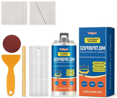 Reparatieset voor tegels - sneldrogend - witte tegels - oppervlakken reparatie - 80 g