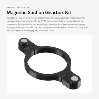 Dailygoods- Gearbox Modificatie Kit - Magnetische Zuignap Technologie - Verbeterde Versnellingsbak - G29/G923 Stuurwiel Accessoires - Zwart - 158 mm breed