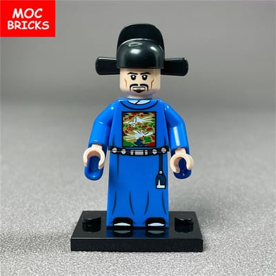 MOC Bricks Zhang Chunhua Chinese Ming Dynasty Imperial Guards Three Kingdoms Figure Building Blocks Toys Dolls For Children