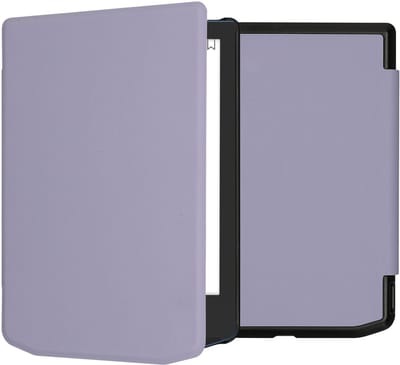 kwmobile e-reader hoesje geschikt voor Pocketbook Verse / Verse Lite / Verse Pro / Color / Vivlio Light/Light HD hoes - E reader flip case met magnetische sluiting - Ereader cover in lavendel