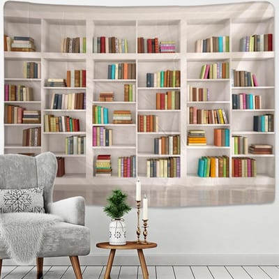 Retro Boekenplank Wijnkast 3d Wandtapijt Kunst Muur Hangende Hoes Bedsprei Gooi Thuis Slaapkamer Decor Mysterieuze Bibliotheek 200x150CM