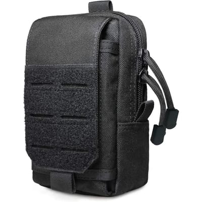 Pochette Tactique Molle Sac de Taille Extérieur Homme Poches Outils EDC Organisateur d'Utilités Gadgets Gilet Banane Portefeuille Étui Téléphone Portable