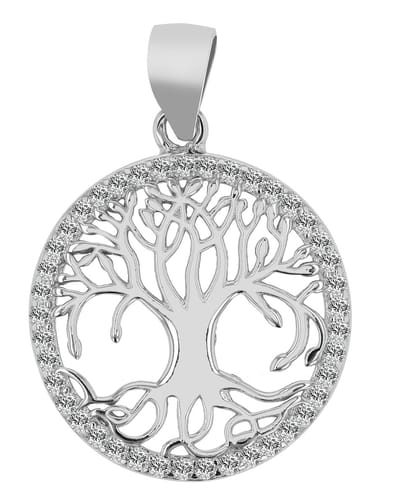 AKZENT Akzent dameshanger "Tarian" uit 925 Sterlingzilver, gerhodineerd, duurzaam
