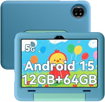 Blackview Tab 20 Kids Tablet - Kindertablet - 12GB RAM - 64GB ROM - 10.1 inch - Android 15 - Ouderlijk Toezicht App - Oogzorgmodus - Inclusief Beschermhoes - Blauw