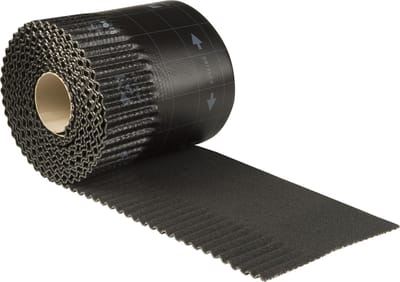 Ubbink Ubiflex loodvervanger ribbel 25cm rol=6m zwart