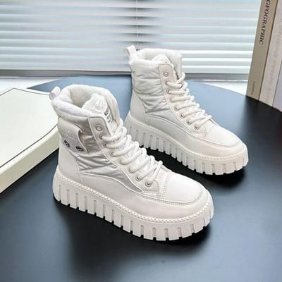 Winter Damesschoenen Snowboots Antislipschoenen Korte laarzen Verdikte schoenen Dameslaarzen Hoge laarzen Warm pluche Halfhoge laarzen 40