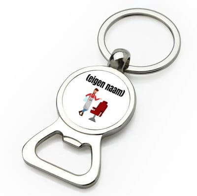 Akyol - kapper met eigen naam flesopener - Kapper - iemand die kapper is - barbershop - cadeau - verjaardag - zelf gepersonaliseerd - 9 bij 3 cm