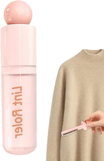 Draagbare pluisrol - Uittrekbare reiniger - Kleding verzorgen - 2-in-1 functie - 143 cm - Roze